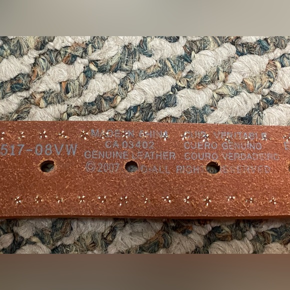 Harley Davidson Womens 99517 08VW Buckle Leather Brown Belt - Picture 6 of 6